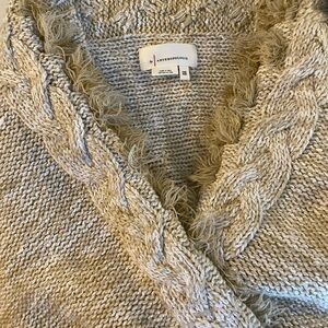 Anthropologie Beige Chunky Knit Oversized Cardigan Cottagecore Boho Hippie Cozy